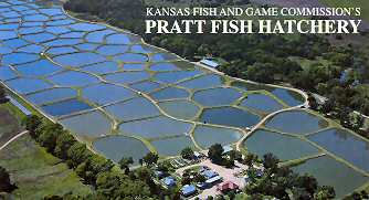 Aerial view of the Pratt Fish Hatchery