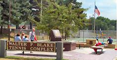 Walter Blake Tennis Complex in Pratt, Kansas